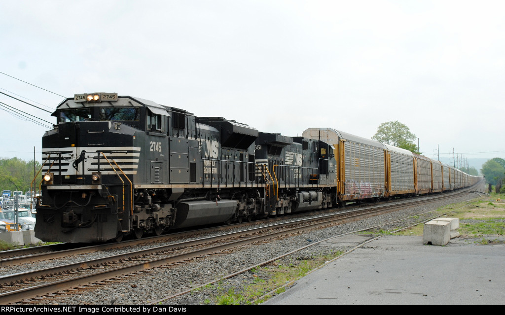 NS SD70M-2 2745 leads All Day 11J 